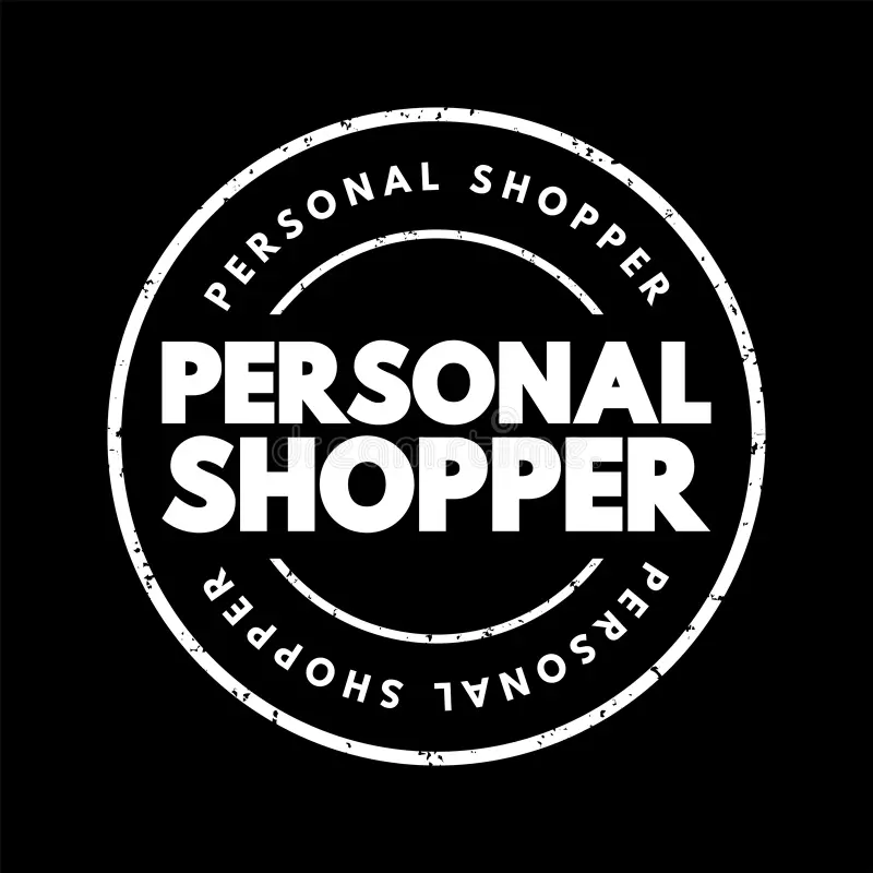 personal shopper text stamp concept background 293462871